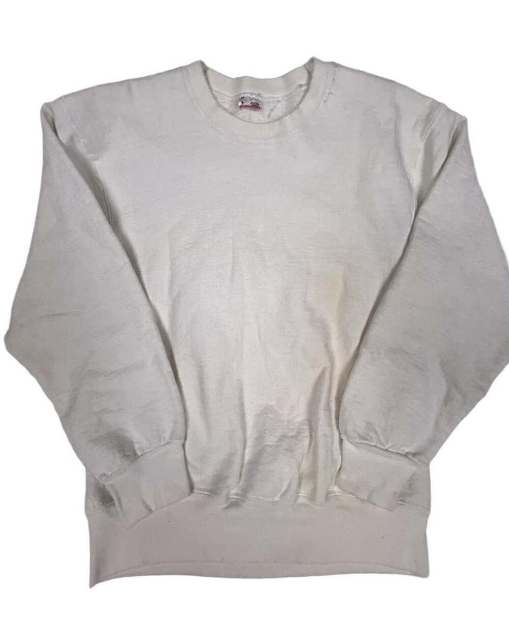 Vintage 1990s Fruit of the Loom Super Cotton Crewneck Sweatshirt ,Made in USA